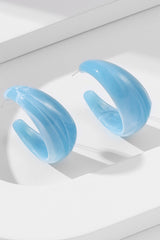 Boucles d'oreilles colorées en acrylique