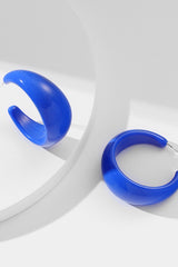 Boucles d'oreilles colorées en acrylique