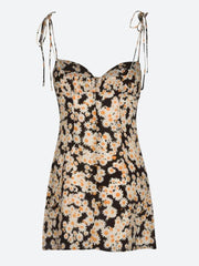 Cottagecore Daisy Tie Strap Mini Dress