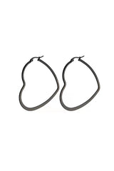 Boucles d'oreilles cœur pêche ajourées