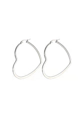 Boucles d'oreilles cœur pêche ajourées