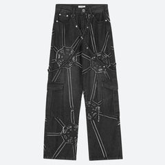 Cyberpunk Patchwork Jeans