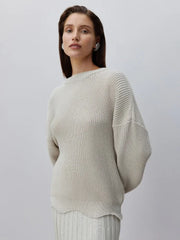 Elegant Backless Sexy Cut Out Long Sleeve Casual Christmas Sweater Gray / S Sweaters-L