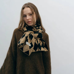 Autumn Winter Cashmere Two Color Shawl Scarf For Women Scarfs-L