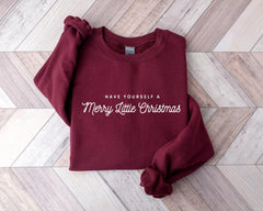 Voguish Campus All-Match Female Christmas Hoodie Burgundy / S Hoodies-L