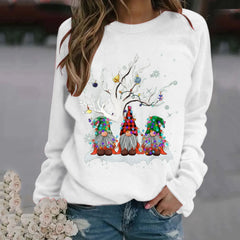 Hooded Oversize Workout Ugly Xmas Long Sleeve Loose Christmas Hoodie White / S Hoodies-L