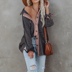 Manteaux d'hiver tricotés à revers simple boutonnage et manches longues, parfaits pour la ville