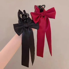 Black Festival Fashion French Ribbon Party Christmas Hair Accessory Accessories-L