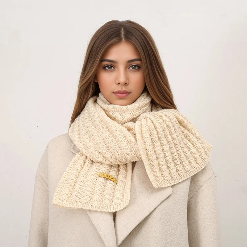 Thick Knitted Cashmere Lady Korean Style Winter Scarf Scarfs-L