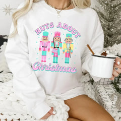 Funny Nutcracker Christmas Shirt Crewneck Vintage Pullover Sweater White / S Sweaters-L