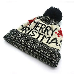Textured Santa Print Christmas Hat