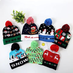 LED Light Up Knit Christmas Hat