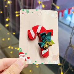 Accessoire pour cheveux pince à cheveux scintillante motif dessin animé de Noël