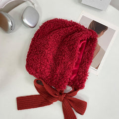 Oversized Tied Beanie Christmas Hat