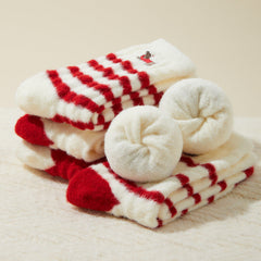 Plush Thermal Warm Floor Crew Christmas Socks