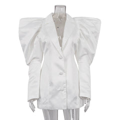 Lamb Leg Sleeve French Dress Niche Design Collared Short Elegant Dress