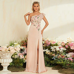 Evening Dress Deep V Plunge neck High Slit Backless Evening Dress Cocktail Party Dress Evening Dress