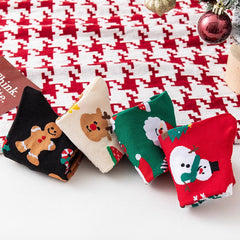 Chaussettes de Noël épaisses, chaudes et mignonnes à motifs de Noël