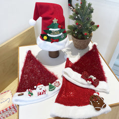 Plush Snowman Santa Soft Knit Christmas Hat