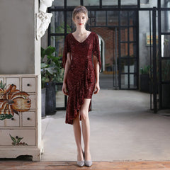 Cocktail Evening Colorful Sequin Short Dress Party Gathering Small Dress Fairy