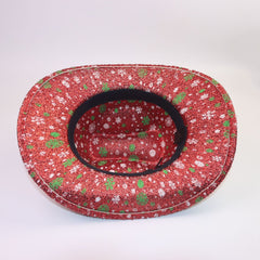 Chapeau de Noël en feutre style cowboy