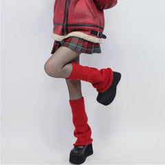 Guêtres de Noël évasées en tricot