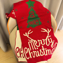 Écharpe de Noël rouge avec bonnet de Père Noël tout doux