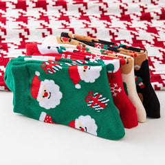 Chaussettes de Noël épaisses, chaudes et mignonnes à motifs de Noël