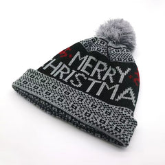 Textured Santa Print Christmas Hat