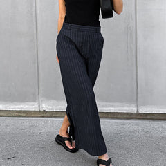 High-Waist Striped Skirt