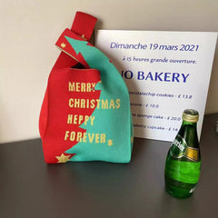 Sac à bonbons pratique tissé pour Noël