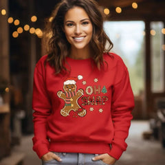 Gingerbread Christmas Cookie Cute Funny Kawaii Holiday Season Hoodie Red / S Hoodies-L