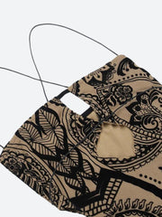 Robe courte à découpes cachemire