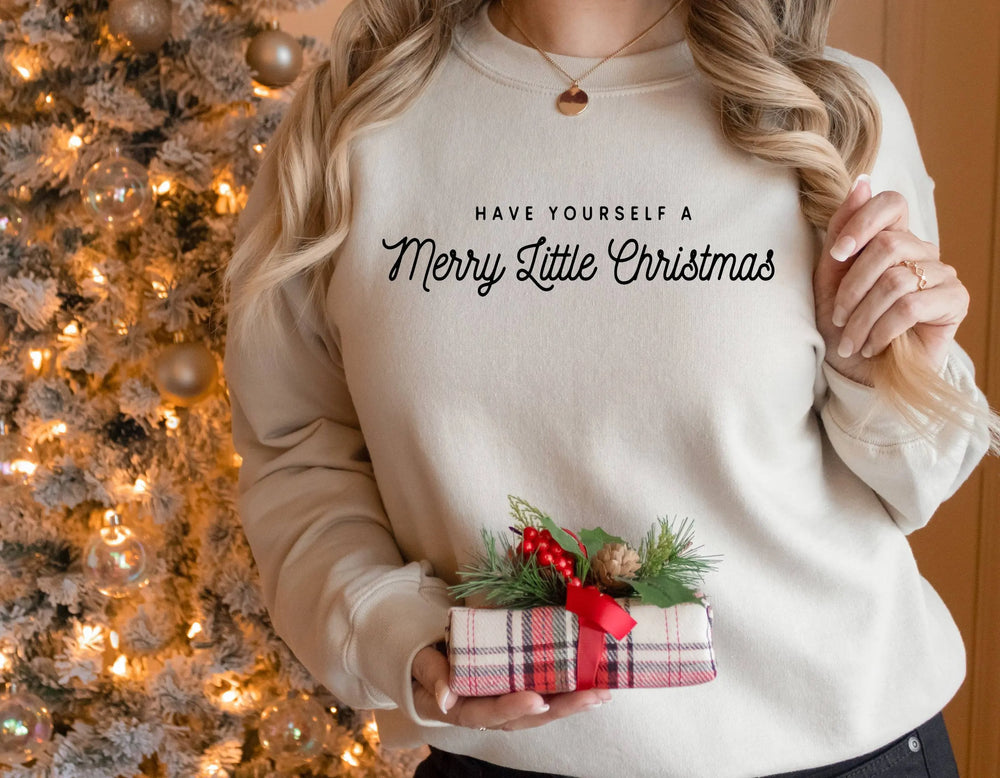 Merry Little Christmas Voguish Campus All-Match Female Hoodie Hoodies-L