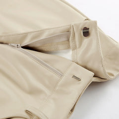 Jupe longue chic fendue, coupe droite et ajustée en similicuir