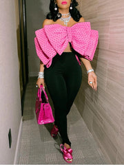 Bicolor Striped Sweetheart Neck Satin Classic Corset Tube Top - Pink Shirts & Tops