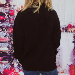 Christmas Handmade Decoration Tree Closet Staples Work Pullover Sweater Sweaters-L