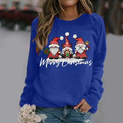 Merry Christmas All Season Fashion New Design Long Sleeve Hoodie Blue / M Hoodies-L