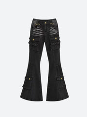 Y2K Flared Cargo Jeans