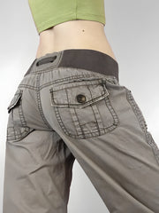 Y2K Low Waist Drawstring Pants
