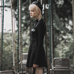 Robe nuisette asymétrique style punk futuriste et militaire