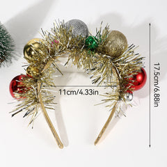 Accessoire pour cheveux festif et mignon en forme de boule à paillettes