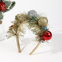 Accessoire pour cheveux festif et mignon en forme de boule à paillettes