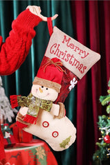 Chaussette de Noël, Père Noël, sac à bonbons portatif