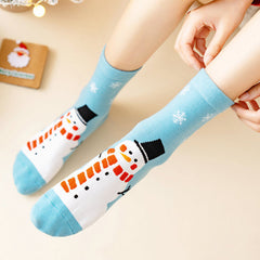 Chaussettes de Noël décontractées mi-mollet