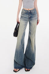 Jean vintage évasé taille basse
