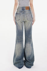 Jean vintage évasé taille basse