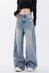 Jeans à détails design tendance