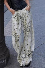 Casual Floor Length Denim Jeans