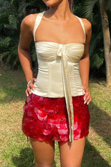 Jupe de Noël moulante à paillettes